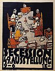Egon Schiele Canvas Paintings - Forty Ninth Secession Exhibition Poster